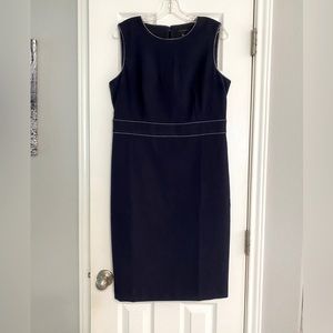 Ann Taylor Navy Sheath dress size 10
